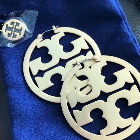 Tory Burch Gold Miller Cutout Earrings - Picture 5 of 5
